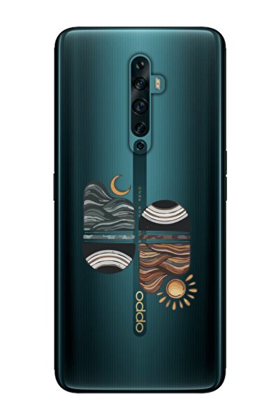 frondcase حافظة هاتف شفافة لهاتف اوبو رينو 2 زد صن سيت ويف