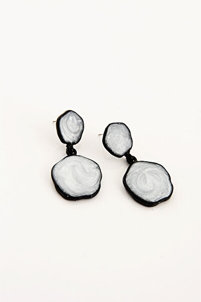 EUROMODA Pearlescent Enamel Specially Designed Screw Pendant Earrings