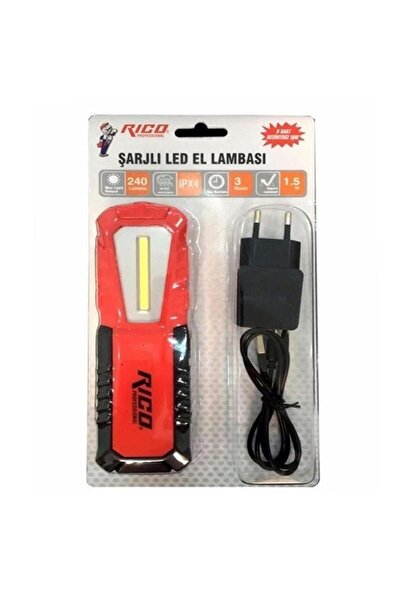 Rico Rc0037 Şarjlı Led Lambası El Feneri Mıknatıslı Asmalı