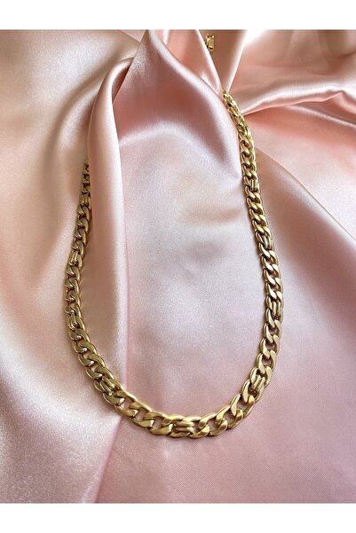 İDİL Çelik Figaro Model Yassı Zincir Kolye