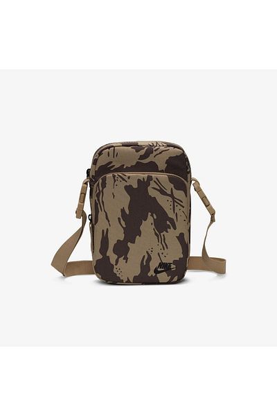 Nike Heritage Camo Crossbody Bag (4l) Limestone Black .