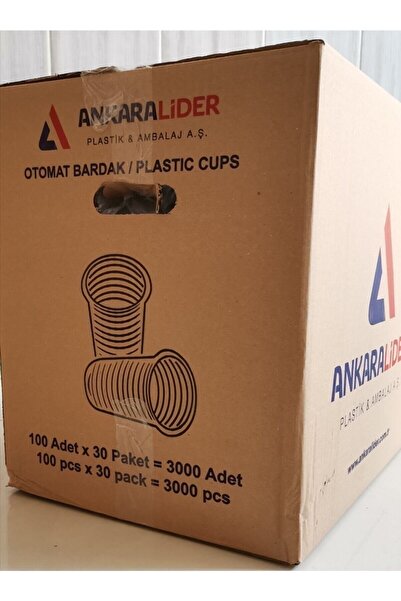 ANKARA LİDER Pet Bardak 180 Cc 1500 adet