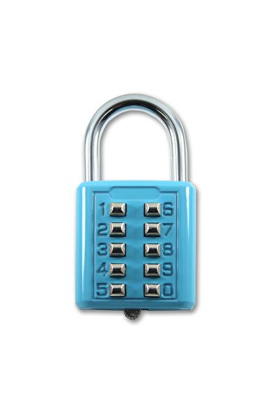 babikamium Asma Kilit Dolap Kilidi Sabit Şifreli 10 Haneli Tuşlu Anahtarsız G...