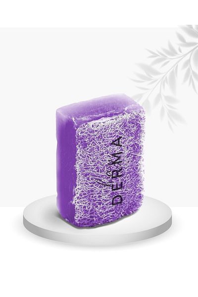 Hayderma صابون ألياف اليقطين بخلاصة اللافندر (مضاد للبقع والتجاعيد) 120 جرام