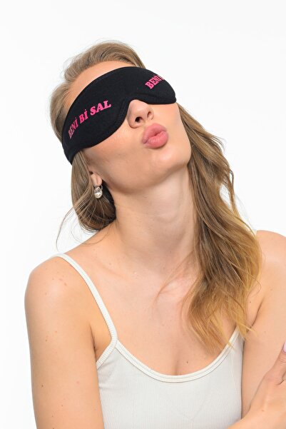 SAUNA SUIT قناع نوم قطني قابل للغسل للجنسين، رقعة عين مضادة للضوء، لا تتركني