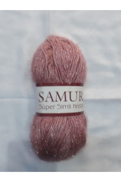 Olivin Simli Kristal Ip ( 5 Adet Fiyatıdır)koyu pudra