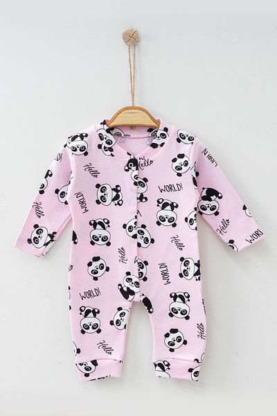 ADABEBEK Panda World-Overall aus 100 % Baumwolle mit Bündchen