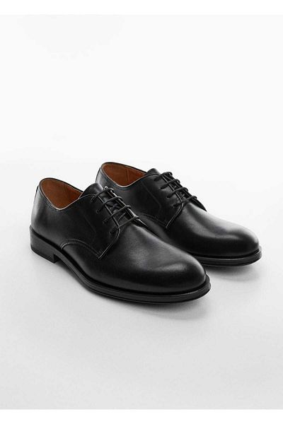 MANGO Man Δερμάτινα παπούτσια Blucher