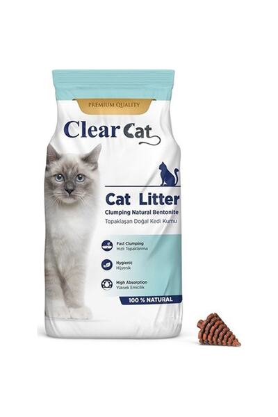 Clear Cat Kokusuz Topak Bento Kedi Kumu Ince 10 Lt