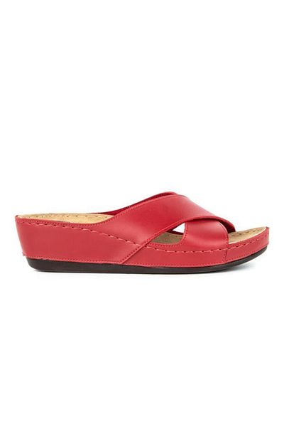 Muya Byblos 32256-003 Women's Anatomical Slippers Claret Red 36-40