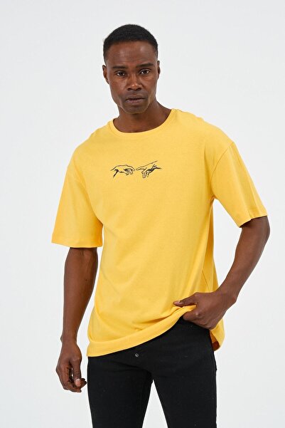 blausee wear Μπλουζάκι ζευγάρι πορτοκαλί oversized