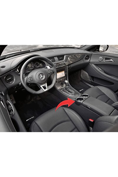 gkl Bardaklık Orta Konsol Kromlu Siyah Mercedes Cls C219 2006-2011 Için Uyumlu