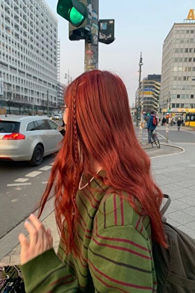 Barly Isıya Dayanıklı Yarım Ay Saç Bakır / 60cm / Dalgalı / 110gr (13#)