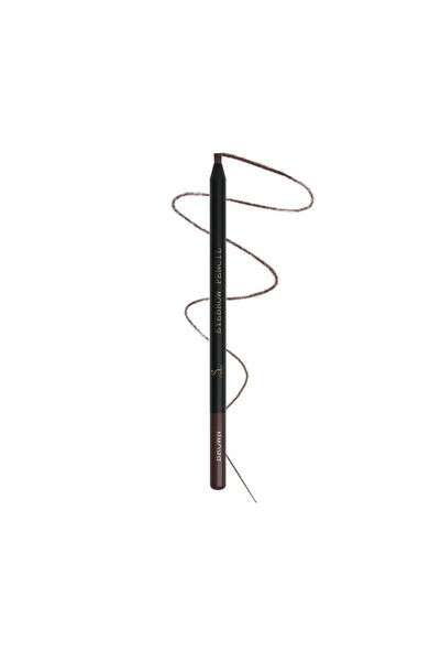 Semina Brown Ipli Işaretleme Kalemi Microblading Ve Kalıcı Makyaj Yatay Uç Kaş Çizim Kalemi Kahve