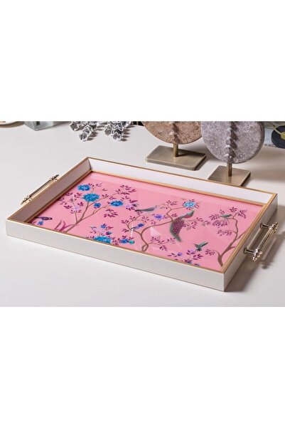 TabloLife Decorative Presentation Tray Pink