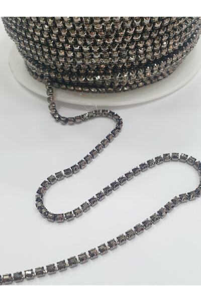 CRYSTALSHOP Каменна лента - Ss8 (2.3 мм) опушен антрацит (10 метра)