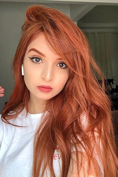 Barly Isıya Dayanıklı Yarım Ay Saç Çıt Çıt / Düz / Bakır / 60cm / 110gr (13#)