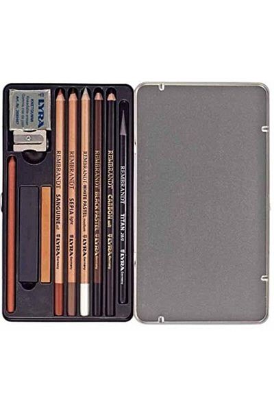 LYRA Rembrandt Drawing Set 11 Pieces Metal Box