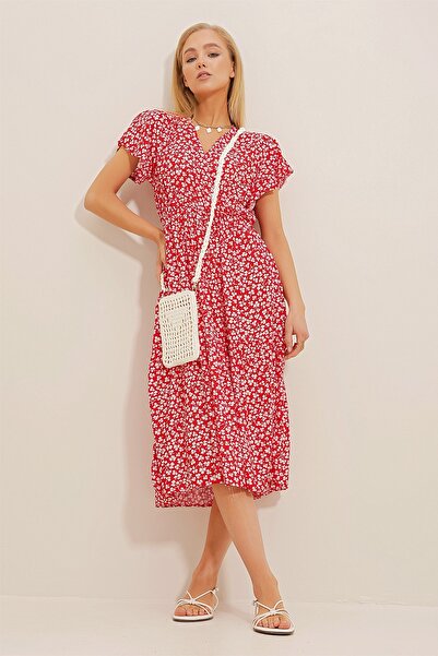 Trend Alaçatı Stili Women's Ecru Macrame Hand Knitted Phone Bag ALC-X10474