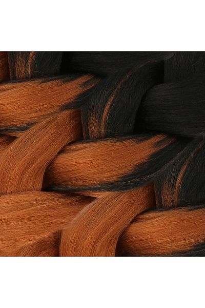 KONAK PERUK Synthetic Ombreli Hair For African Braid And Rasta - Black / Copper