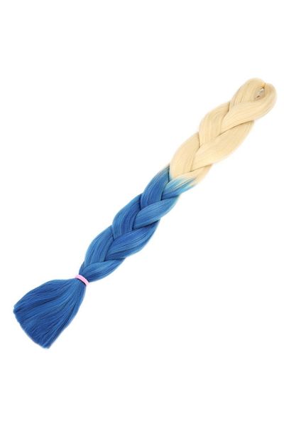 KONAK PERUK 100 gr.African Braiding Synthetic Ombreli Hair - Platinum / Navy Blue