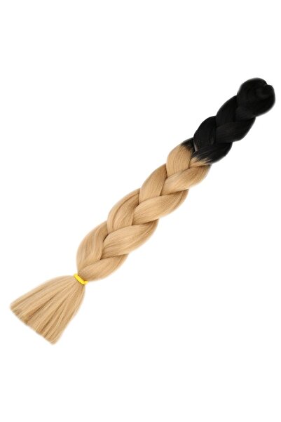 KONAK PERUK 100 gr. Păr sintetic African Braiding - Negru/Blond Ombre