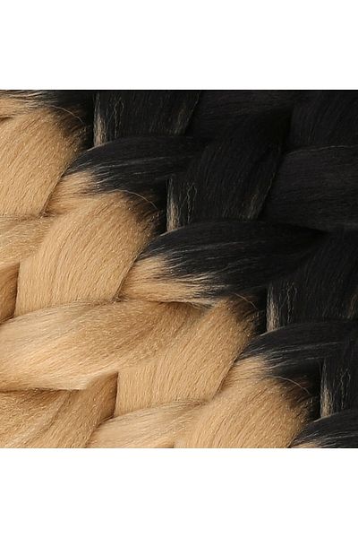KONAK PERUK Ombreli Synthetic Hair for African Braid and Rasta - Black / Honey Foam