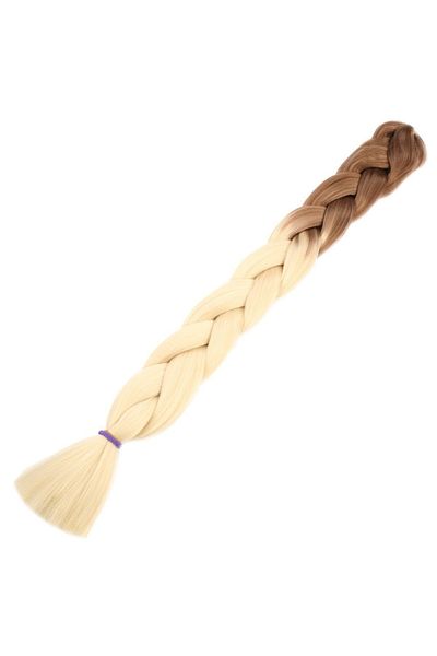 KONAK PERUK Synthetic Ombreli Hair For African Braid And Rasta - Ashy Auburn / Platinum