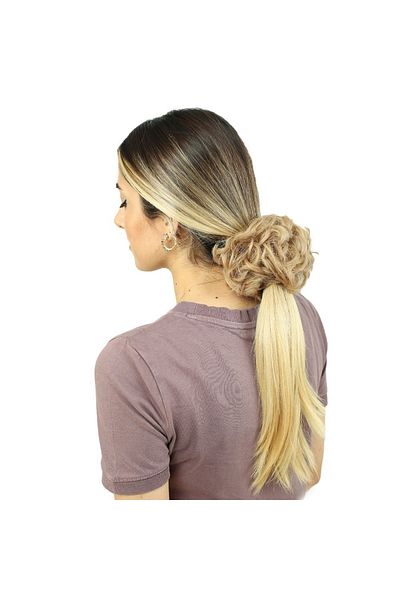 KONAK PERUK Dense Hair Elastic Bun Buckle - Honey Foam