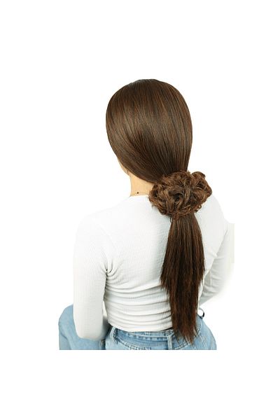 KONAK PERUK Caramel Color Dense Hair Elastic Bun Buckle