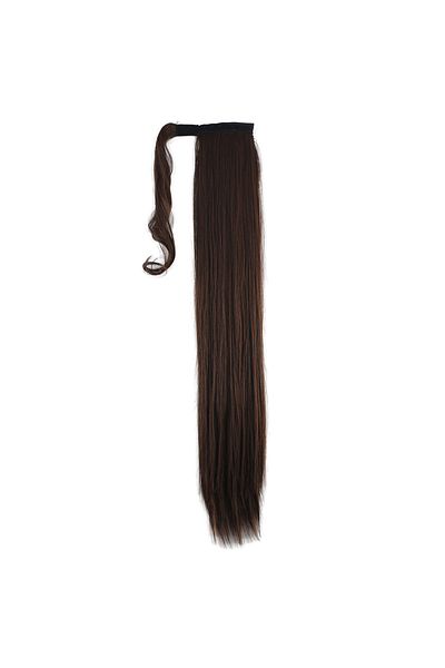 KONAK PERUK Brown Straight Ponytail - Tied