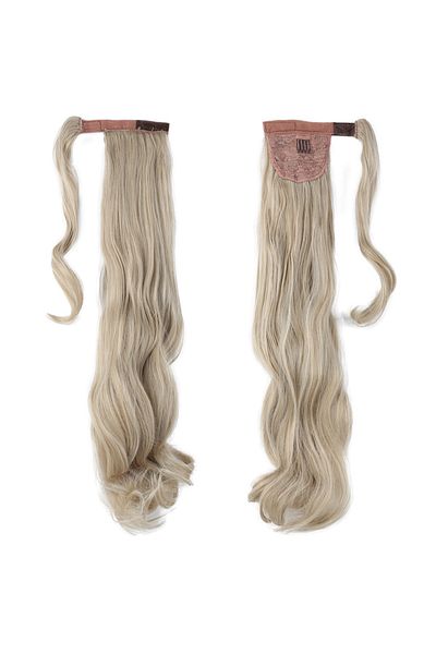 KONAK PERUK Platinum Foam - Tie-Up and Wavy Ponytail, Refitted Design