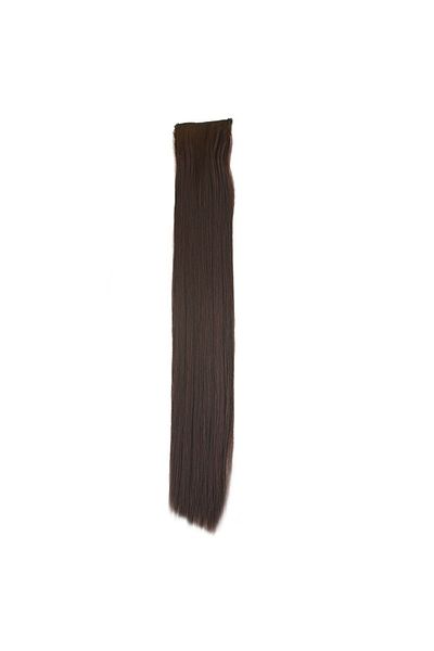 KONAK PERUK 8 Pieces Fiber Synthetic Snap - Dark Brown