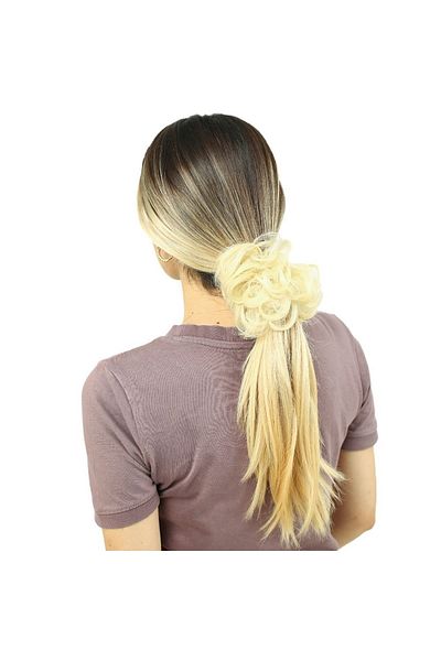 KONAK PERUK Platinum Hair Elastic Bun Buckle