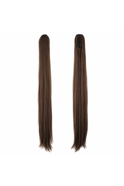 KONAK PERUK Brown - Buckle Straight Ponytail