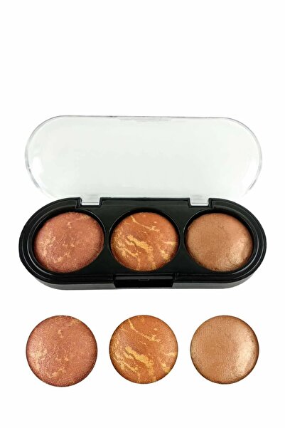 HaLVeY 3'lü Allık - Terracotta Blush No : 2