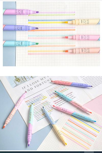 Vox Art 12 Color Pastel Highlighter Set 6 Pieces Pastel Highlighter
