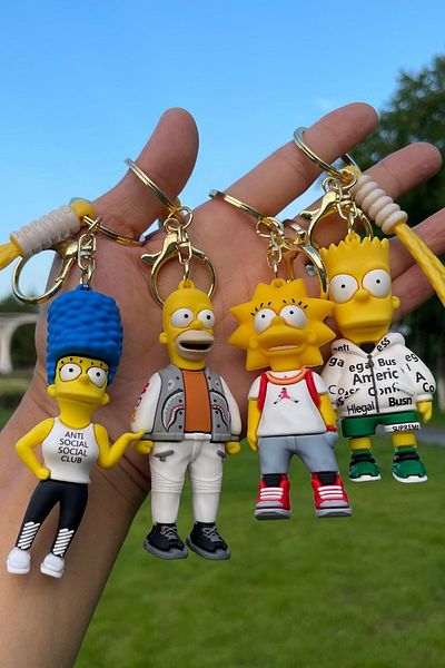 Vox Art Simpson Keychain Bag Ornament