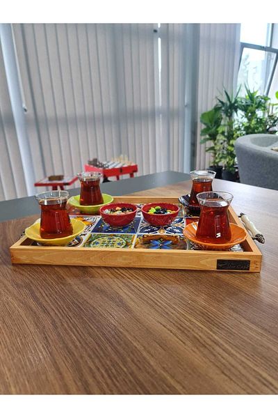 bluecape Ethnic Tile 40x30cm Decorative Presentation Tray
