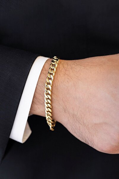 The Collection سوار فولاذي للرجال من Gurmet Classic Gold قابل للتشوه