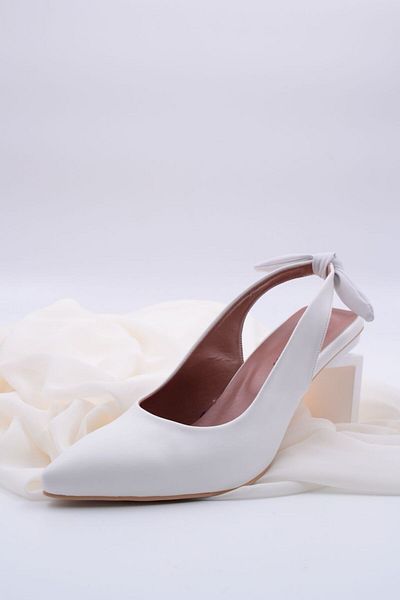 Sister in Love Natasha Design scurt Toc alb Stiletto pentru femei