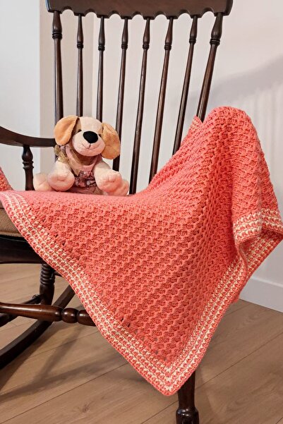 nftart.design El Örgüsü Puset Boy Bebek Battaniyesi