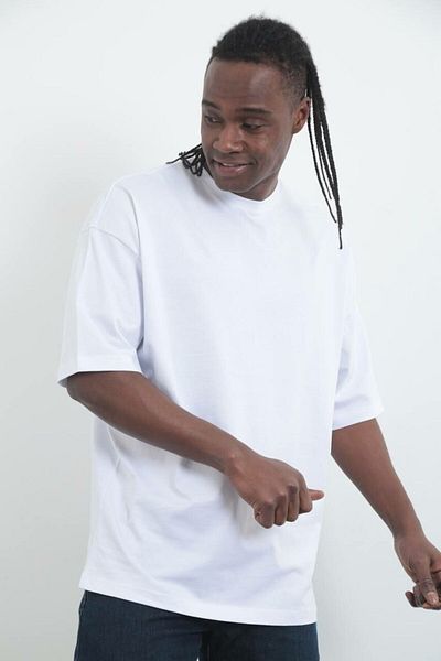 ROLLIE Basic Oversize White T-Shirt