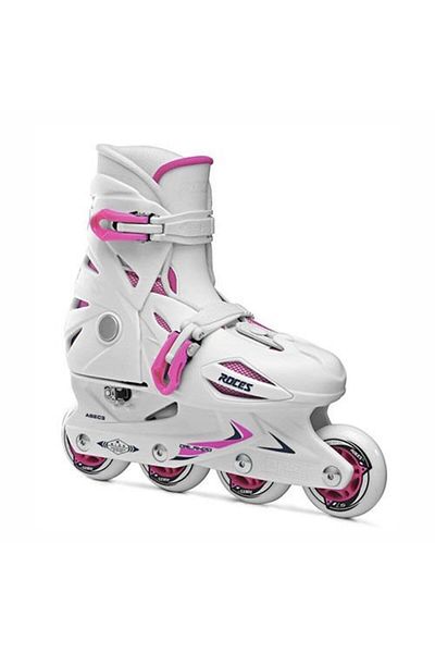 Roces Orlando III White Pink Adjustable Children's Skate