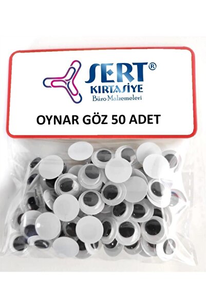 sert kırtasiye büro malzemeleri Oynar Göz 8 Mm 50'li Paket