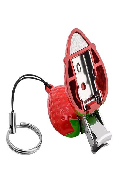 MUMASELL Foldable Nail Clipper, Gift, Strawberry Keychain, Cosmetics