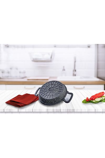 Esta Eda Döküm Granite 22 Cm Single Bowl with Lid