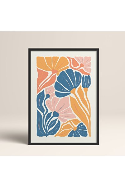 HOMEPACK Crna slika u drvenom okviru, uokviren poster, umetnički moderni zidn...