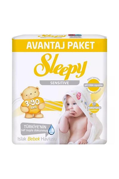 Sleepy Wet Towel 3x90 Sensitive Covered