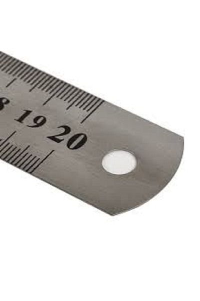 PeriStore Steel Ruler 20 Cm Metal Ruler Stainless Steel - 8 Inch/Inch
